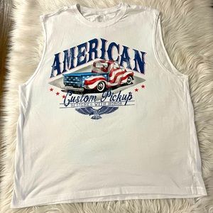 Patriotic men’s tank top XL